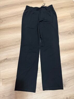 Lululemon Soft Jersey Black Straight-Leg Mid-Rise Pants